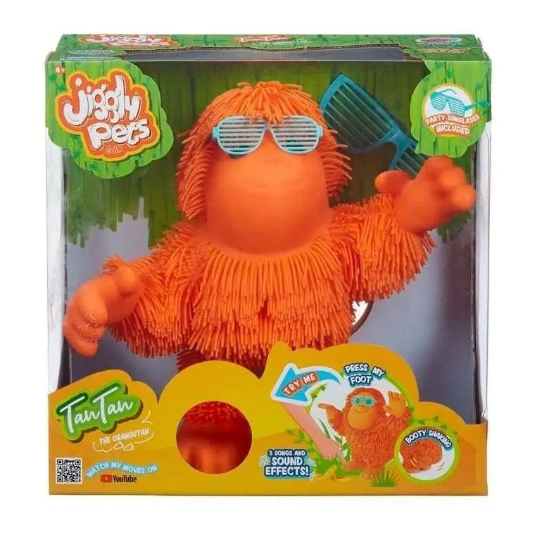 Jiggly Pets Tan Tan The Orangutan Assorted Styles