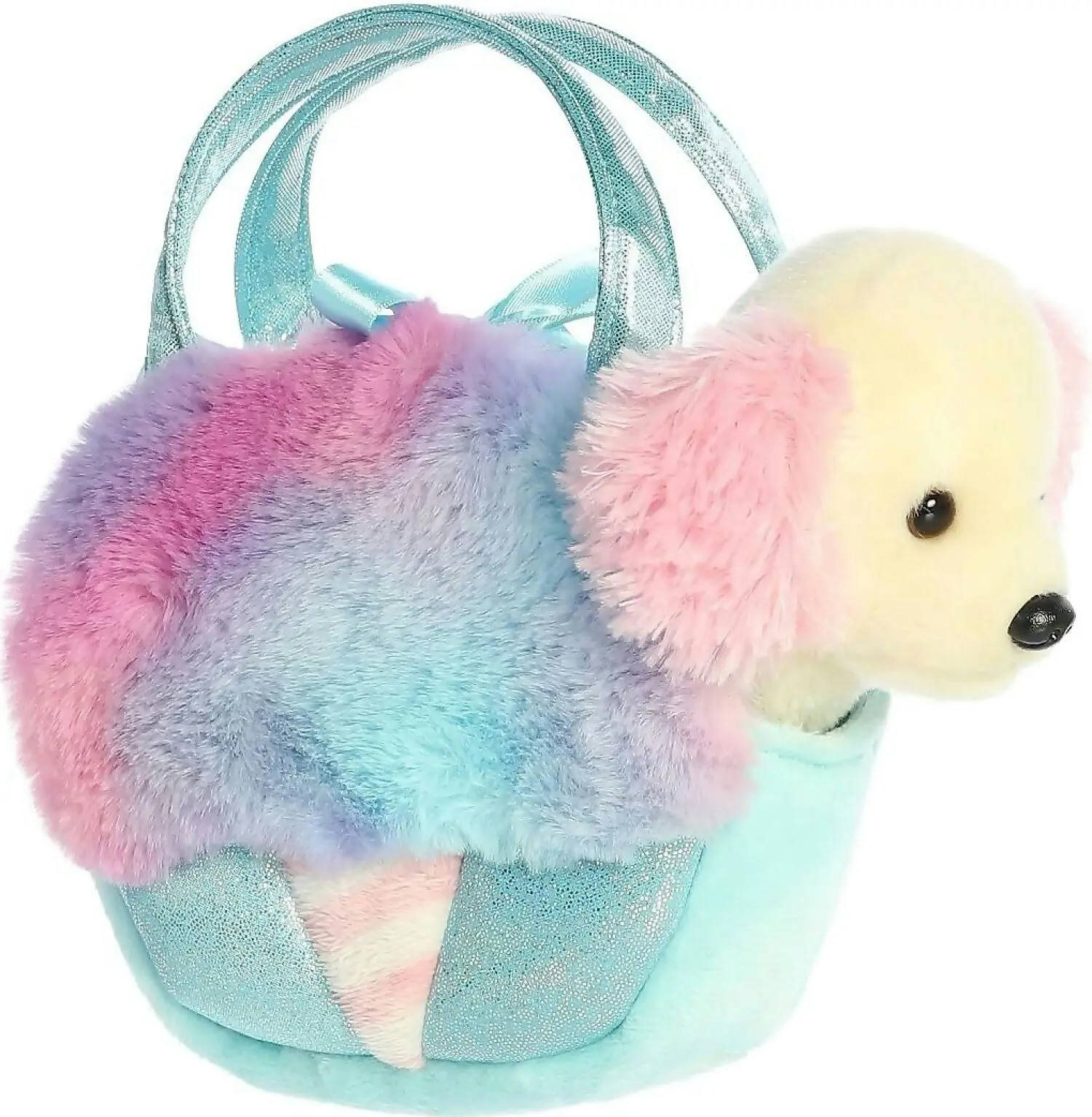 Cotton Candy - Fancy Pals Spaniel In Blue Fairy Floss Bag