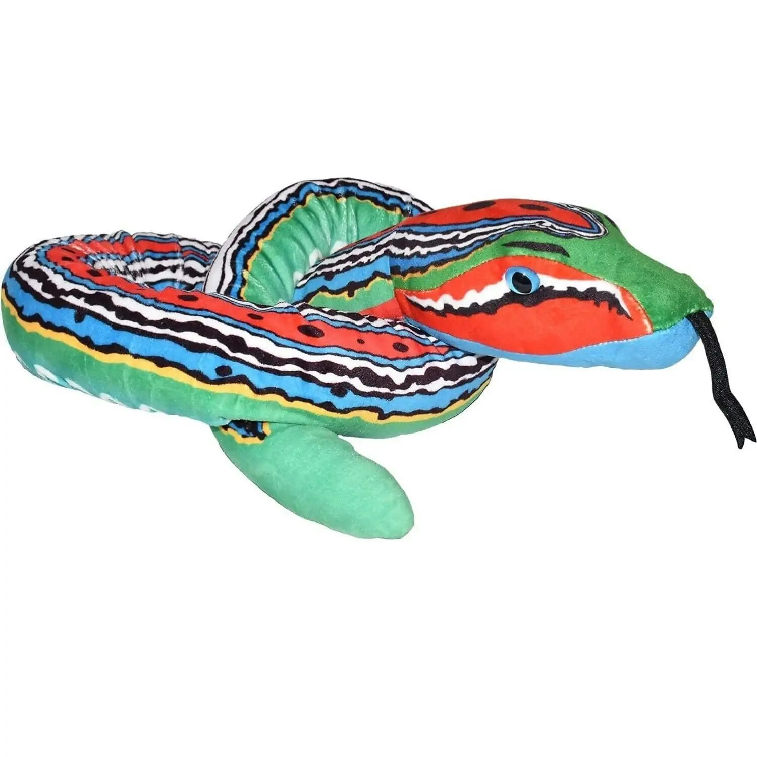 Wild Republic - Plush Snake Green Blue Red 37cm