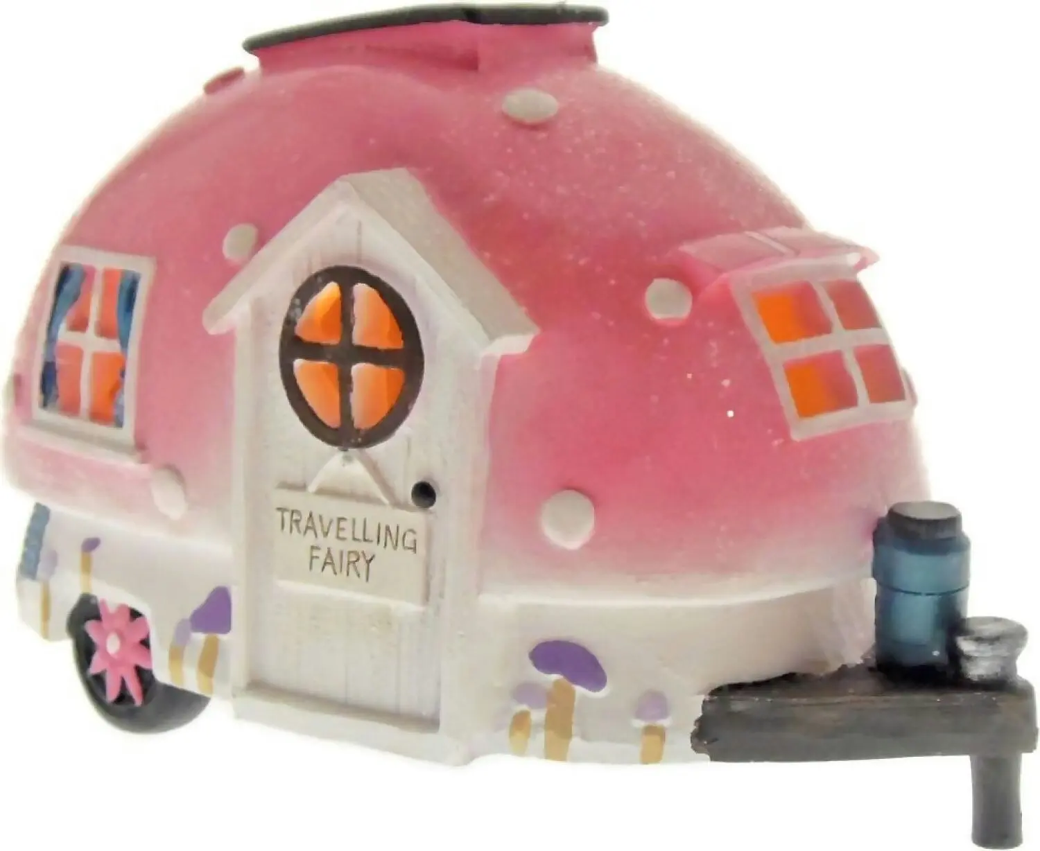 Cotton Candy - Solar Travelling Fairy House Caravan