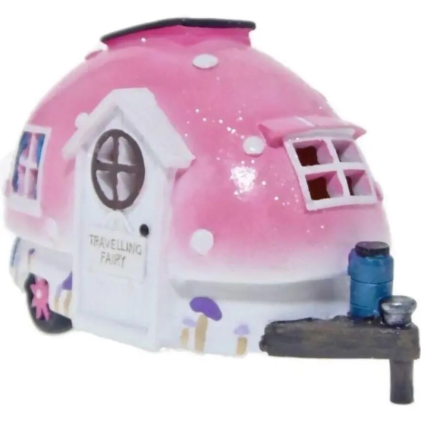 Cotton Candy - Solar Travelling Fairy House Caravan