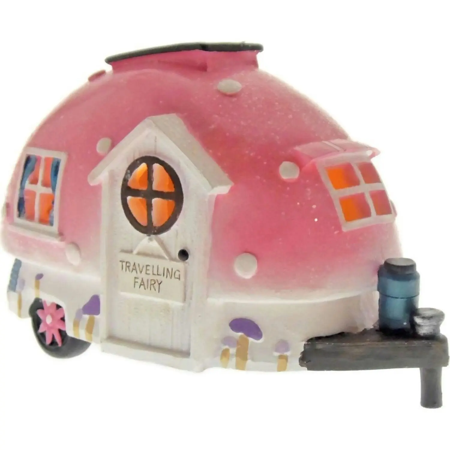 Cotton Candy - Solar Travelling Fairy House Caravan