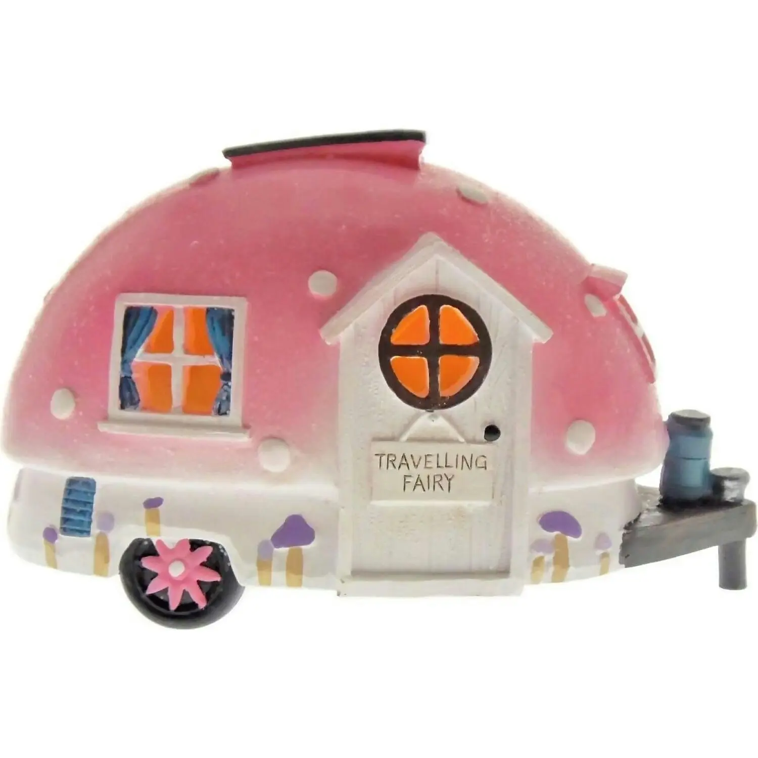 Cotton Candy - Solar Travelling Fairy House Caravan