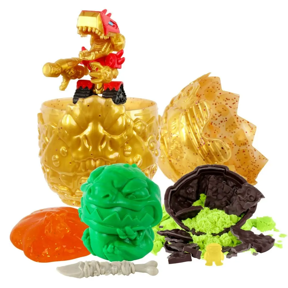 Treasure X - Dino Gold S4 Armored Egg - Break The Egg Squeeze Out The Dino