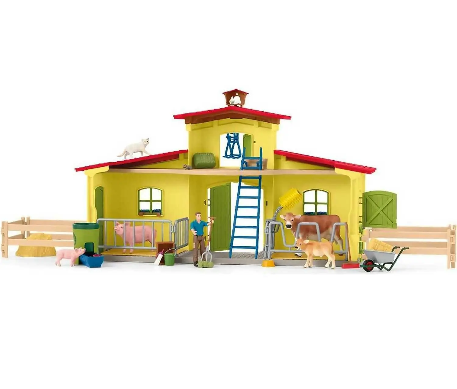 Schleich - Large Farm With Animals And Accessories Playset