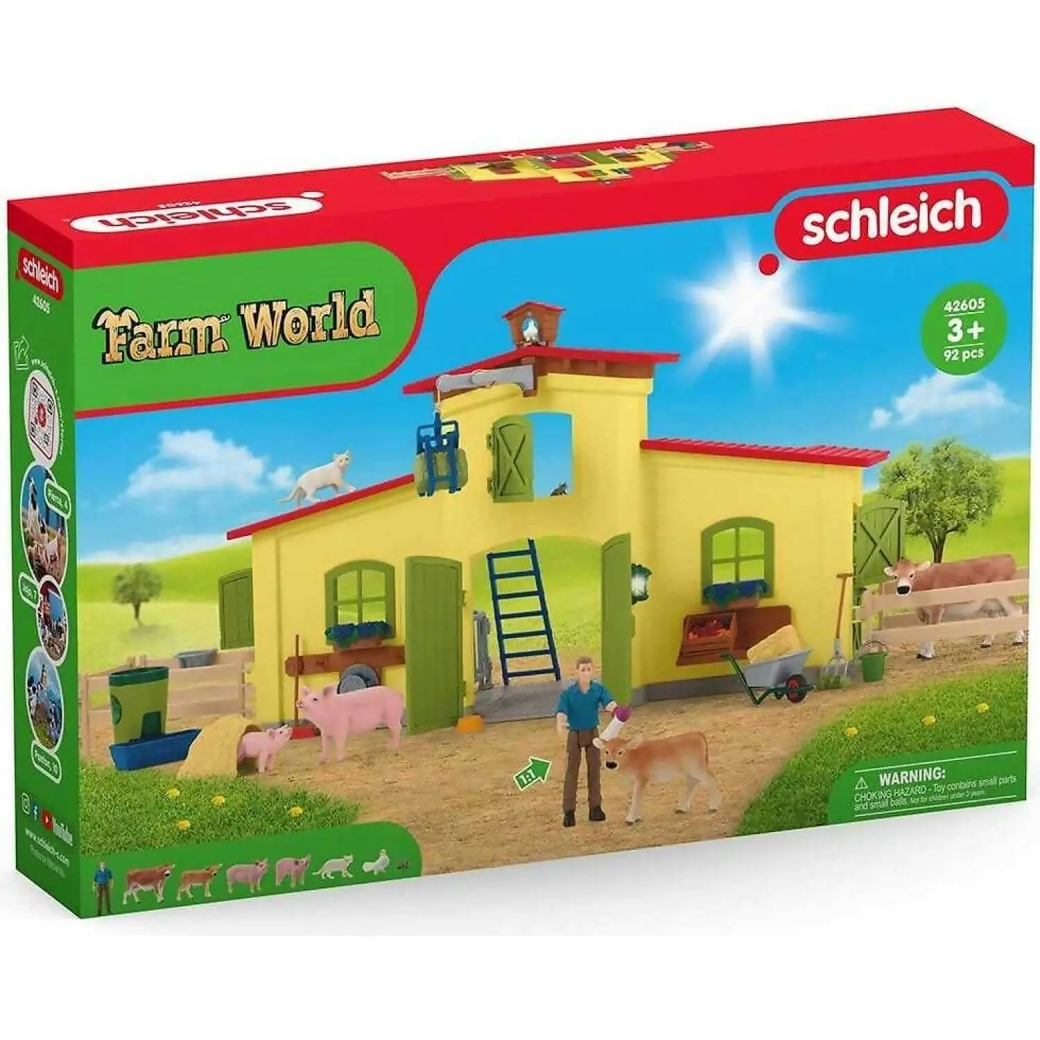 Schleich - Large Farm With Animals And Accessories Playset