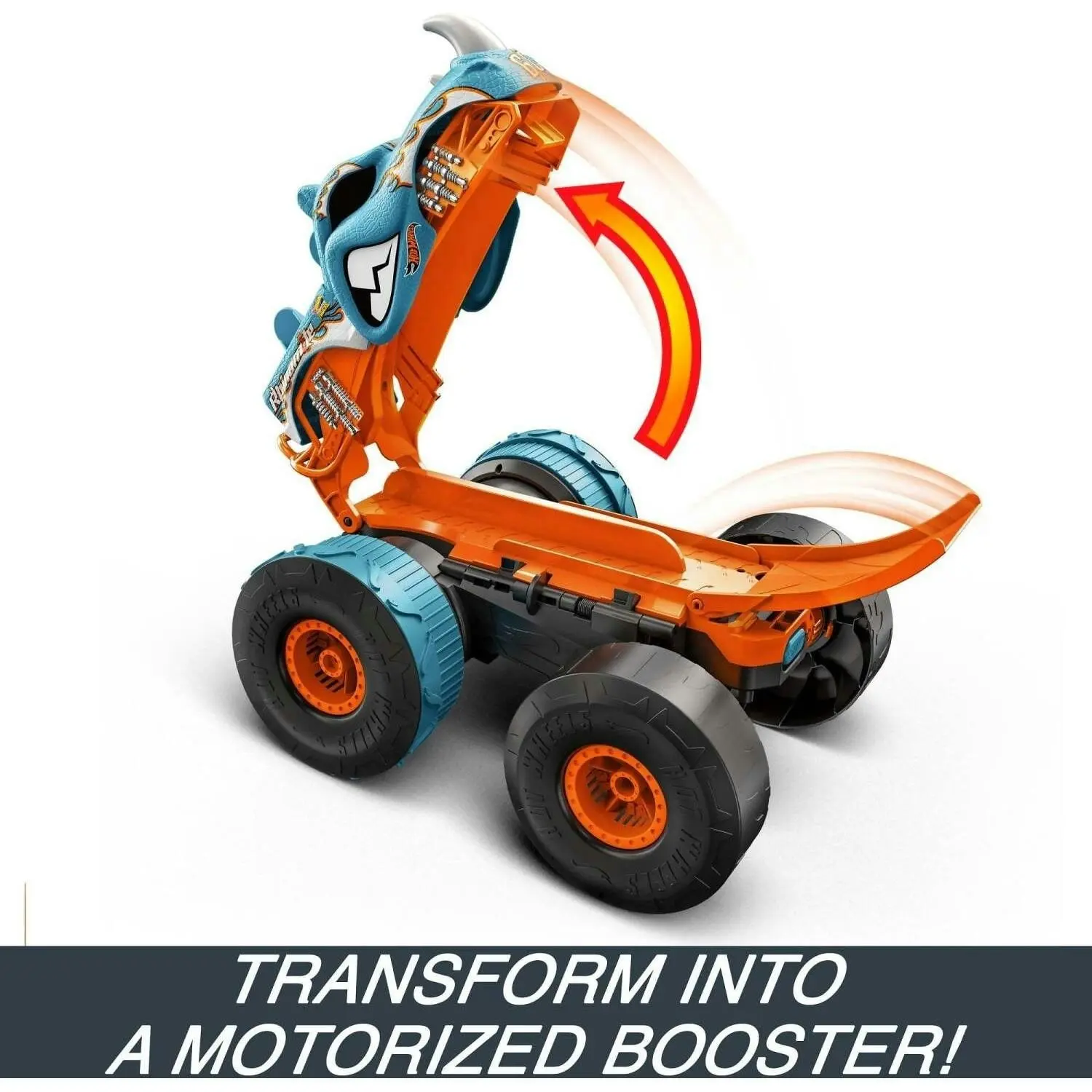 Hot Wheels - Monster Trucks Hw Transforming Rhinomite Rc In 1:12 Scale With 1:64 Scale Toy Truck - Mattel