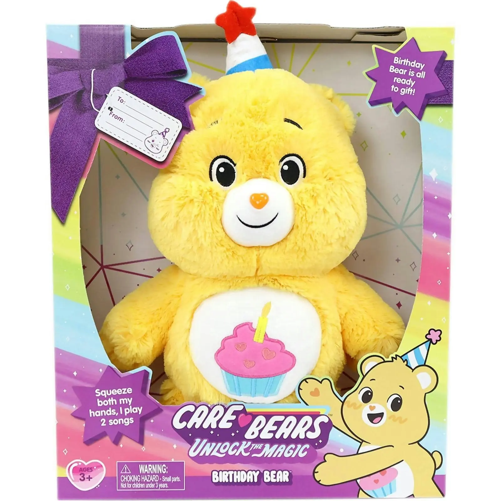 Care Bears - Unlock The Magic Feature Birthday Bear Plush