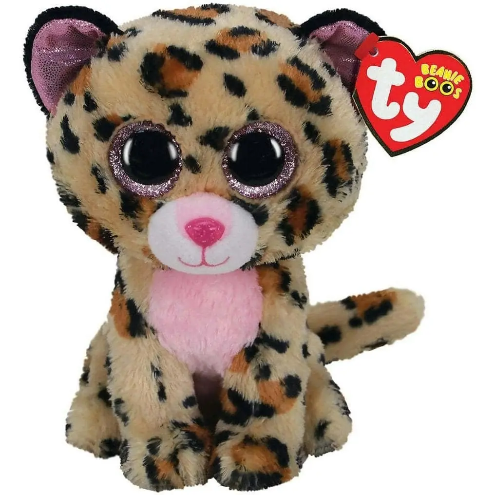 Ty - Beanie Boos - Livvie The Leopard Medium 23cm