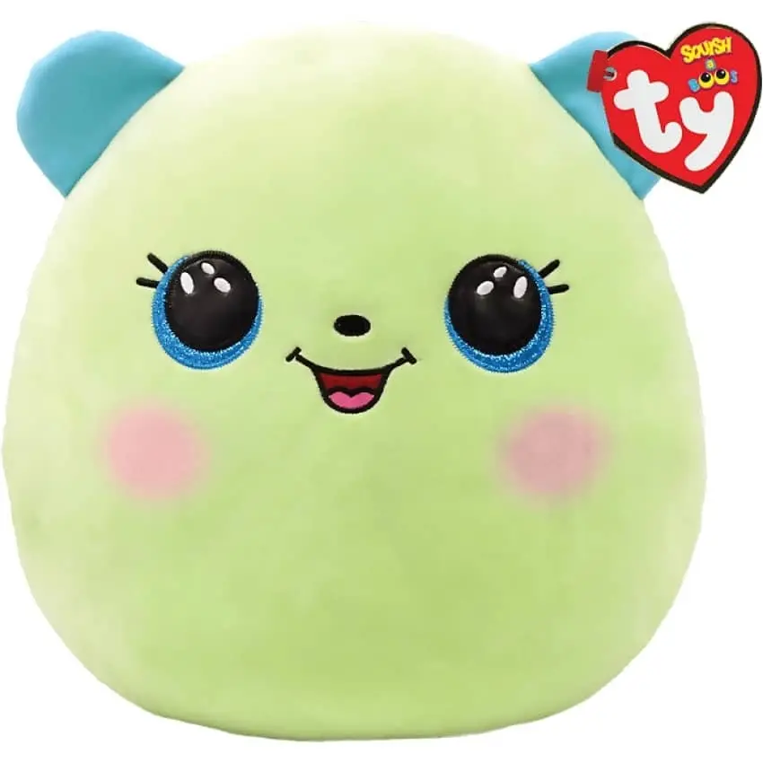 Ty - Squish-a-boos - Clover - Green Bear Large 36cm (14'') - Squishy Beanies