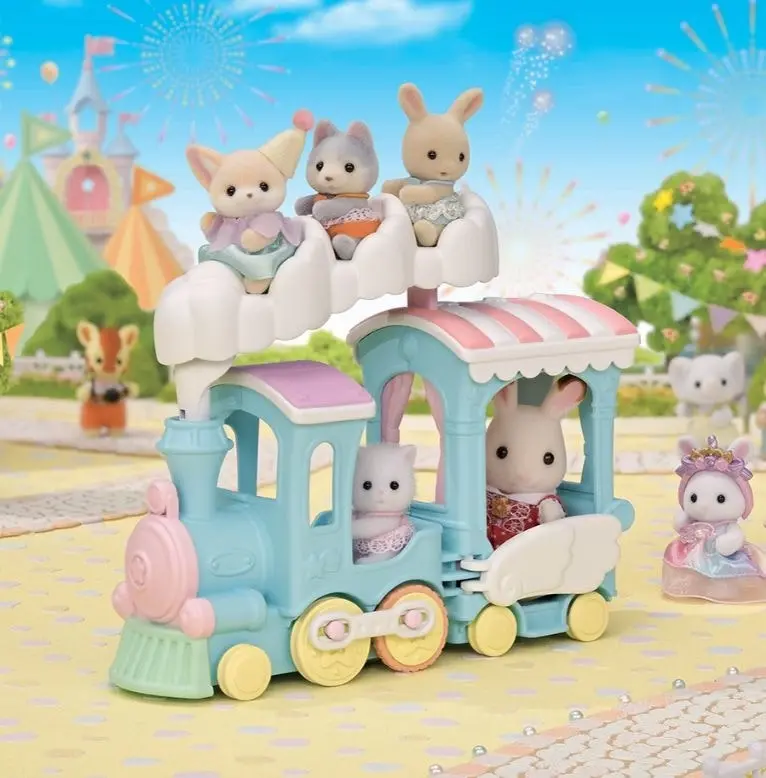 Sylvanian Families - Floating Cloud Rainbow Train Animal Doll Playset