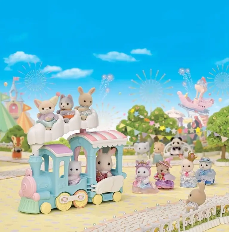 Sylvanian Families - Floating Cloud Rainbow Train Animal Doll Playset