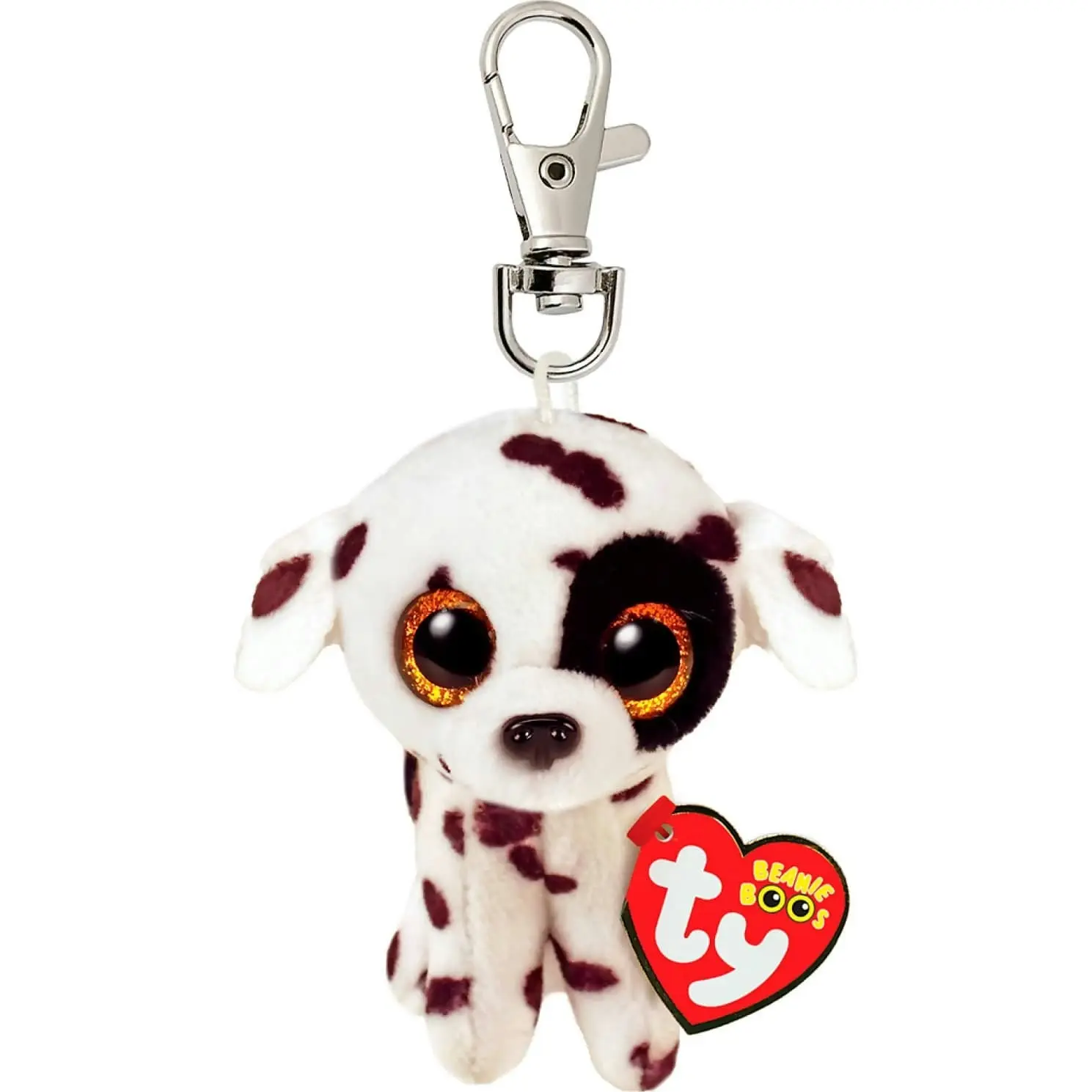 Ty Beanie Boos Clip On - Luther Spotted Dog 10cm