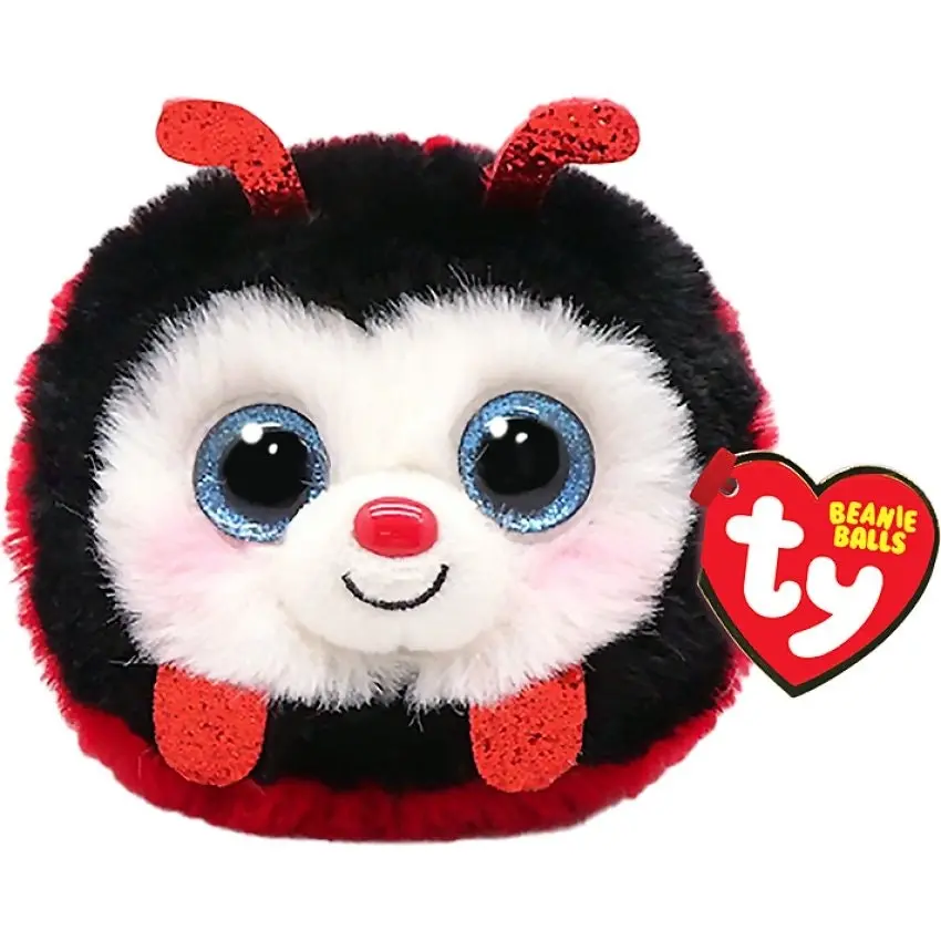 Ty Beanie Boos Balls - Izzy Red Ladybug - Puffies