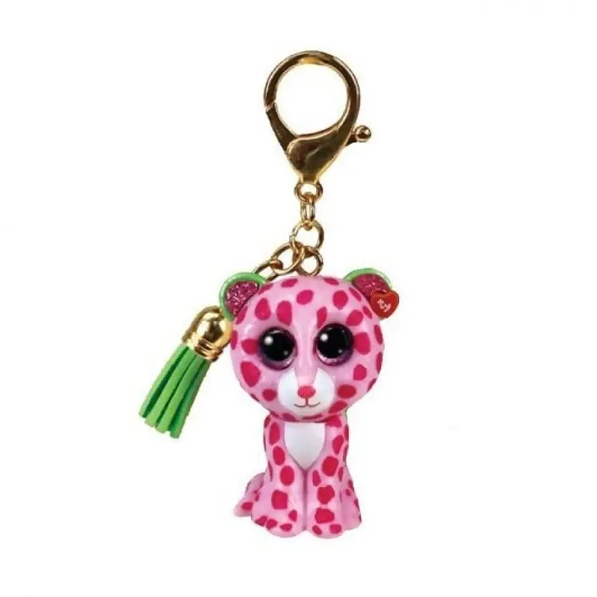 Ty - Beanie Boos - Mini Clip Glamour The Pink Lion With Tassel Mini - 5cm