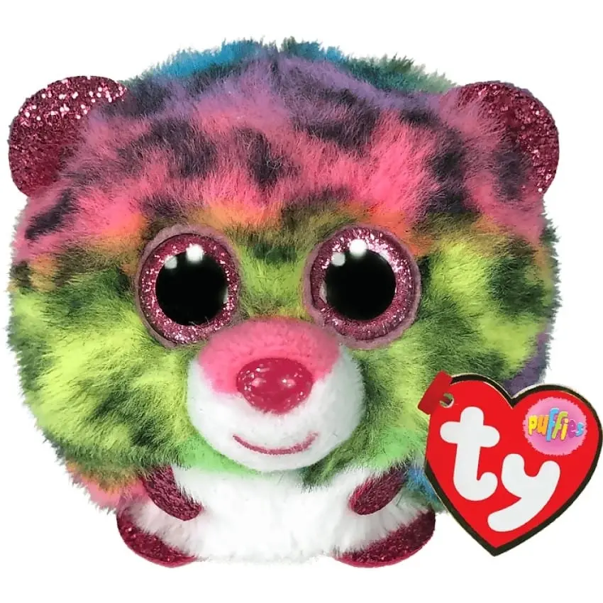 Ty - Beanie Ball Puffies - Dotty Leopard 10cm