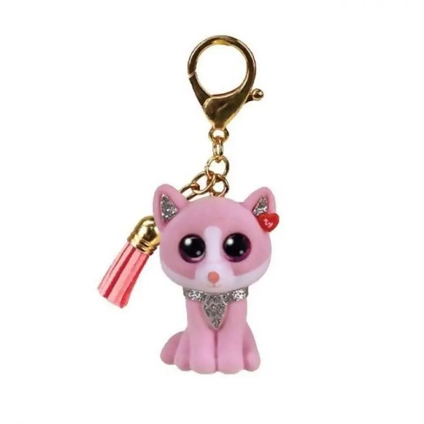 Ty - Beanie Boos - Mini Clip Fiona The Cat With Tassel Mini - 5cm