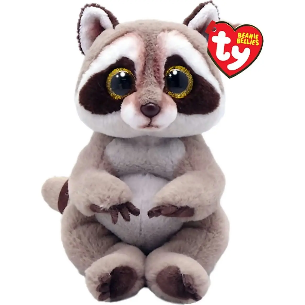 Ty Beanie Bellies - Petey Grey Raccoon Small 20cm