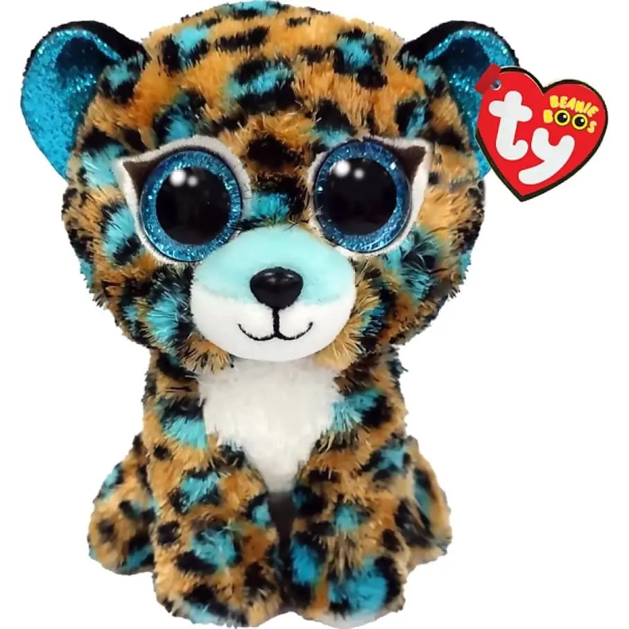 Ty - Beanie Boos - Cobalt Blue Spotted Leopard Small 15cm