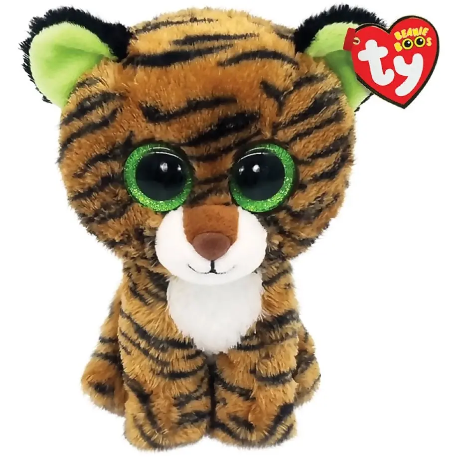 Ty - Beanie Boos - Tiggy Brown Striped Tiger Small 15cm