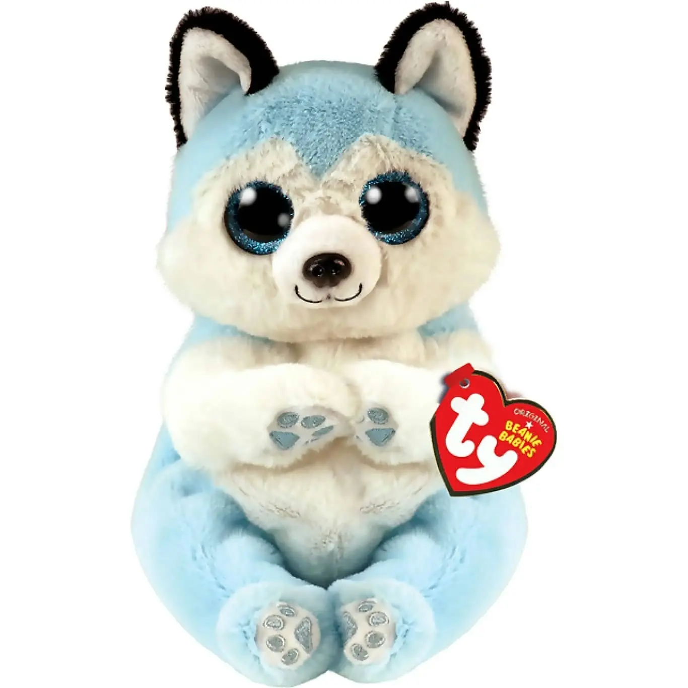 Ty - Beanie Bellies - Thunder Blue Husky Small 20cm