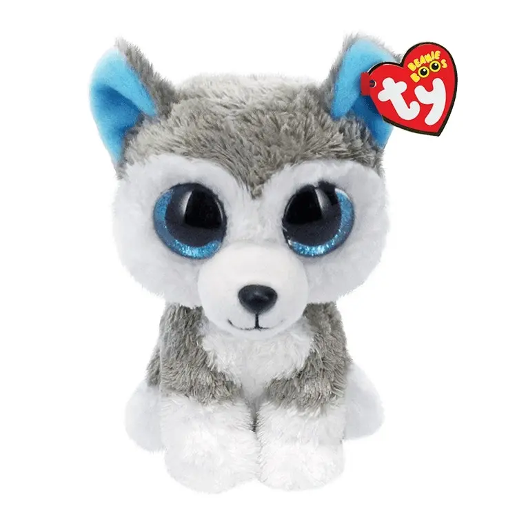 Ty Beanie Boos - Slush - Grey And White Husky 15cm Small