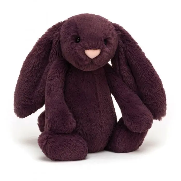 Jellycat Bashful Plum Bunny Medium Purple 31x12x15cm