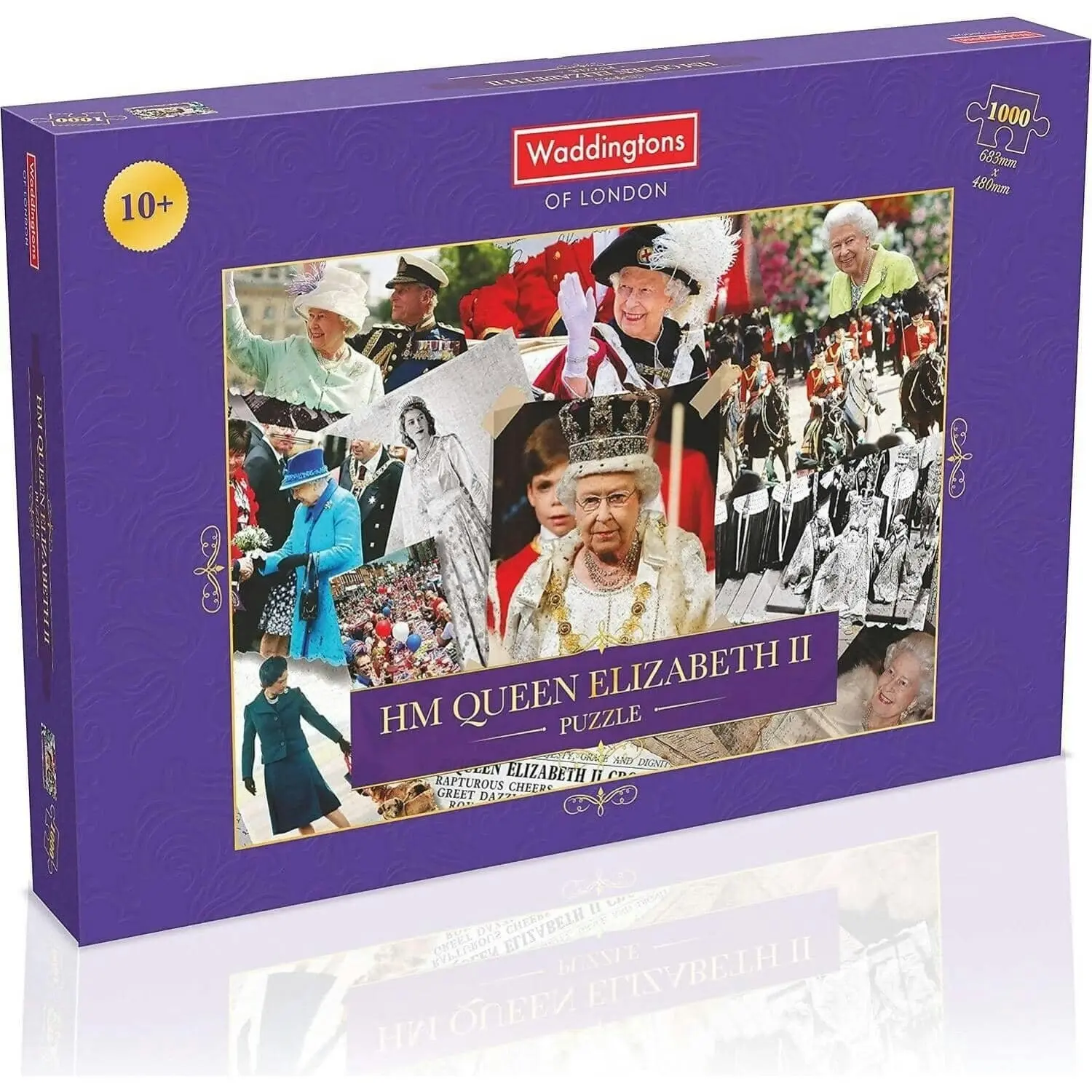 Queen Elizabeth 2 Jigsaw Puzzle 1000pc - Waddingtons Winning Moves