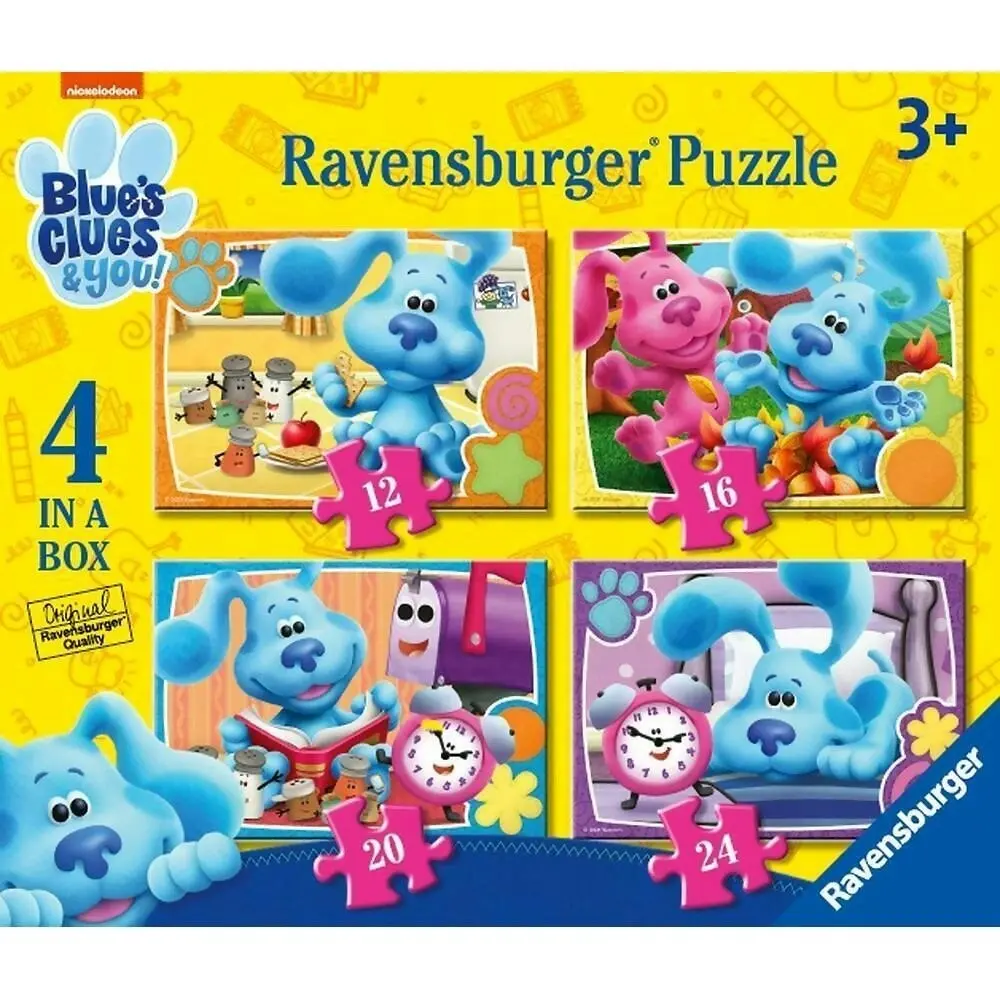 Ravensburger - Blue's Clues & You - 4 In A Box Jigsaw Puzzle 12 & 16 & 20 & 24 Pieces