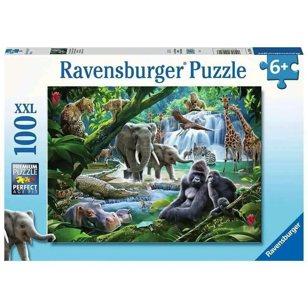 Ravensburger - Jungle Animals Jigsaw Puzzle 100 Pieces