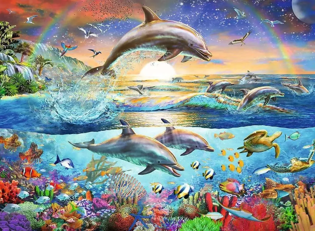 Ravensburger - Dolphin Paradise Jigsaw Puzzle 300 Pieces