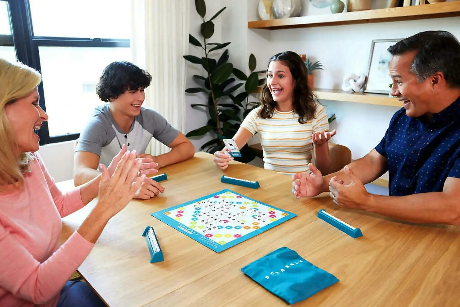 Scrabble - Scrabble Together 2 Games-in-1 Double Sided Board - Mattel