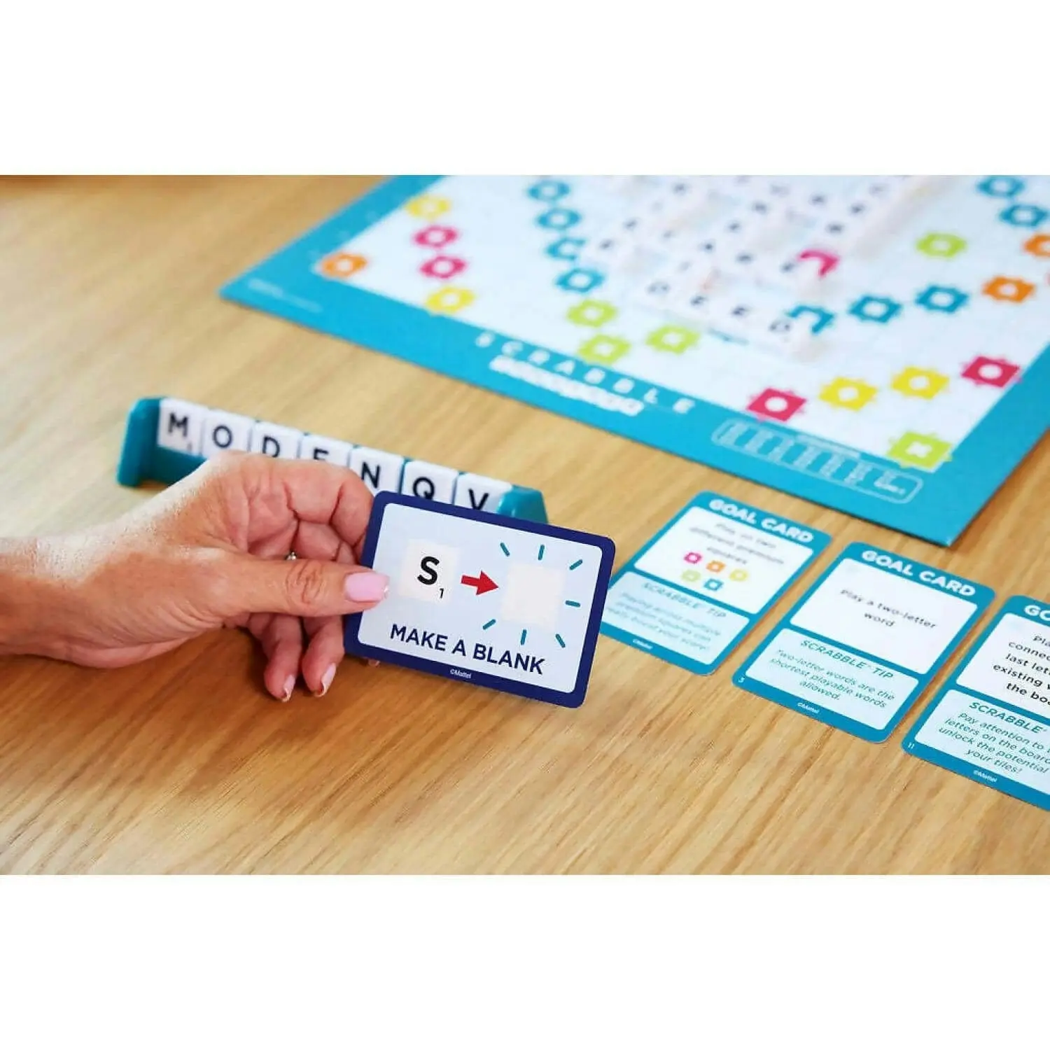 Scrabble - Scrabble Together 2 Games-in-1 Double Sided Board - Mattel