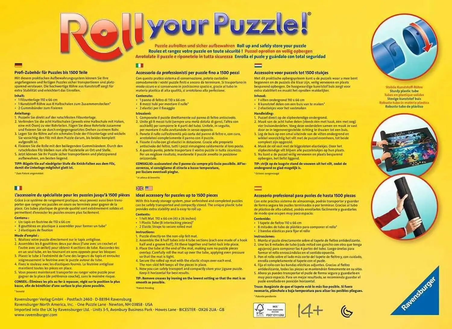 Ravensburger - Roll Your Puzzle 300-1500 Pieces