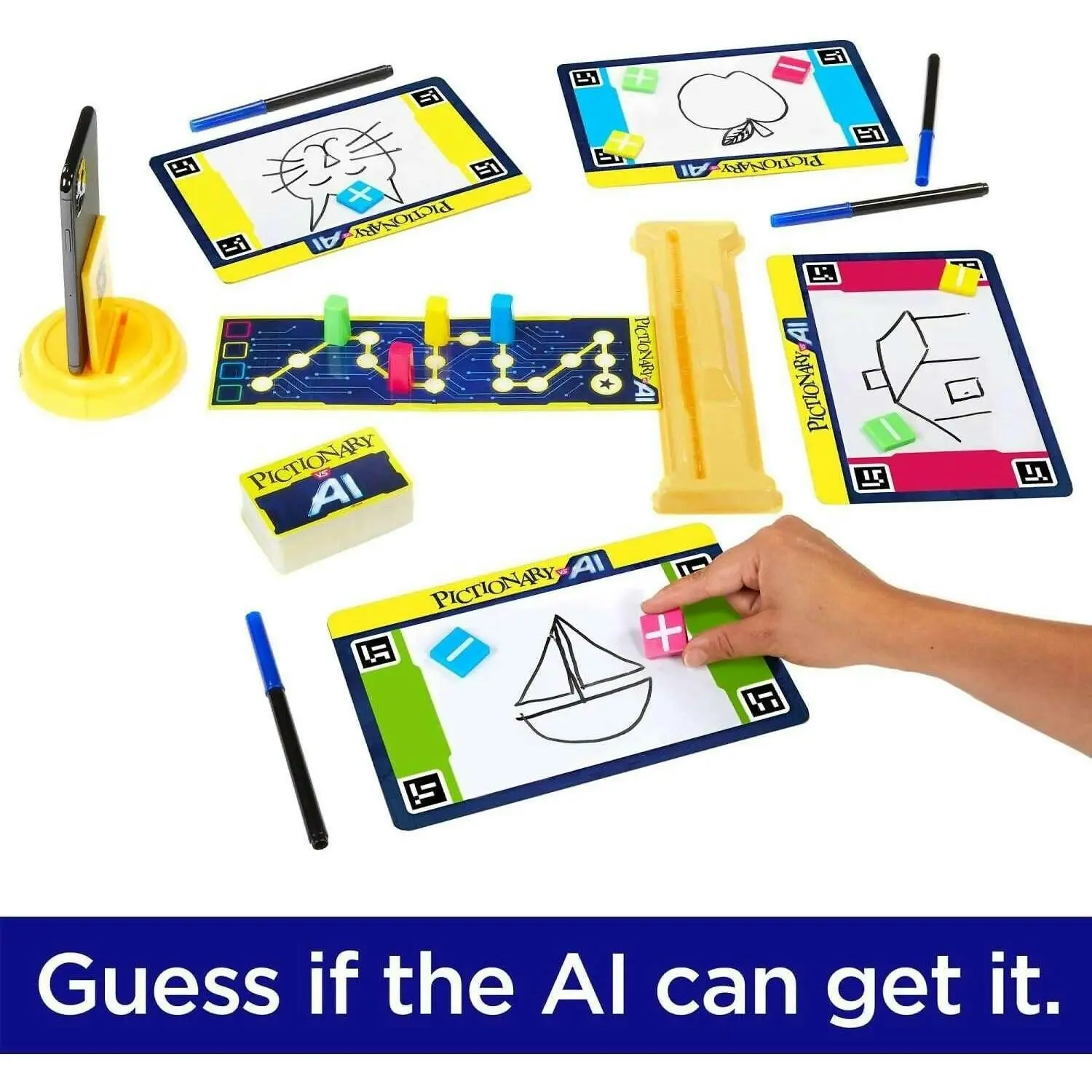 Mattel Games - Pictionary Vs. Ai Family Game For Kids And Adults And Game Night Using Artificial Intelligence