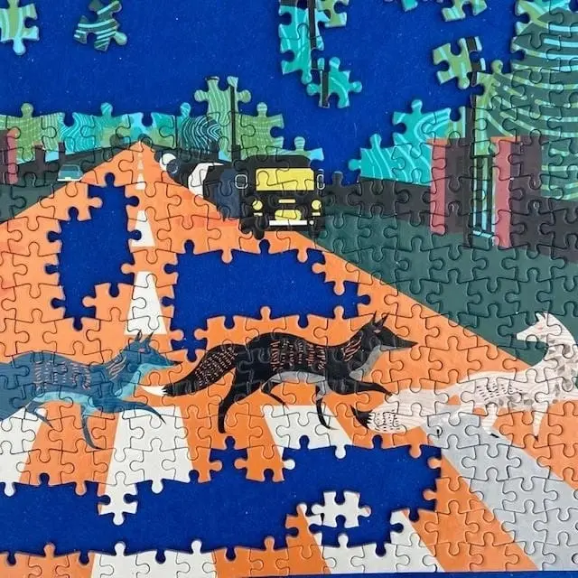 Gibsons - Abbey Road Foxes - Jigsaw Puzzle 500 Pieces