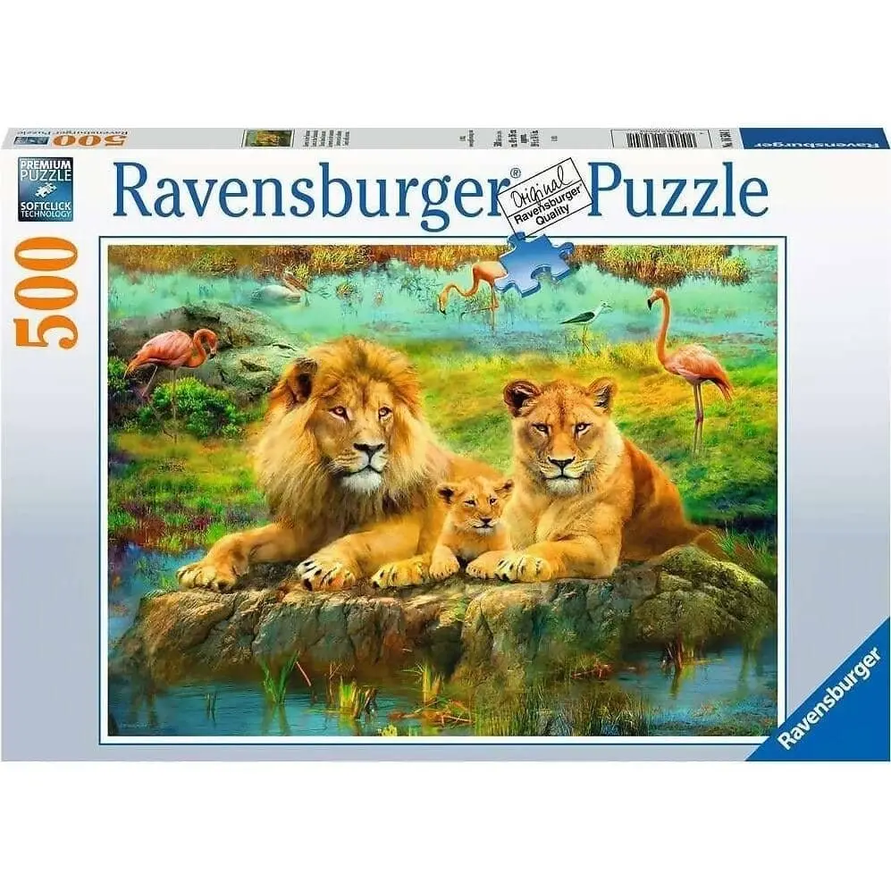 Ravensburger - Lions In The Savannah Jigsaw Puzzle 500 Pieces