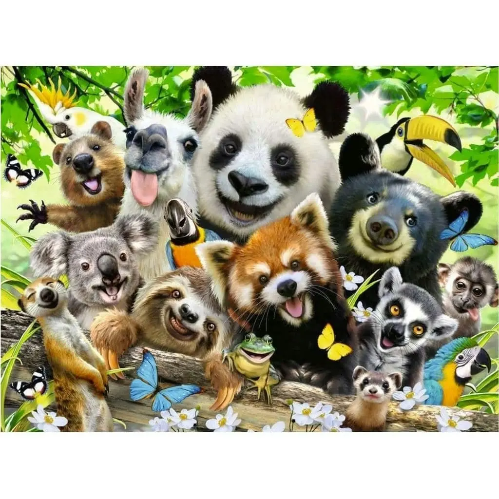 Ravensburger - Wildlife Selfie Jigsaw Puzzle 300 Pieces