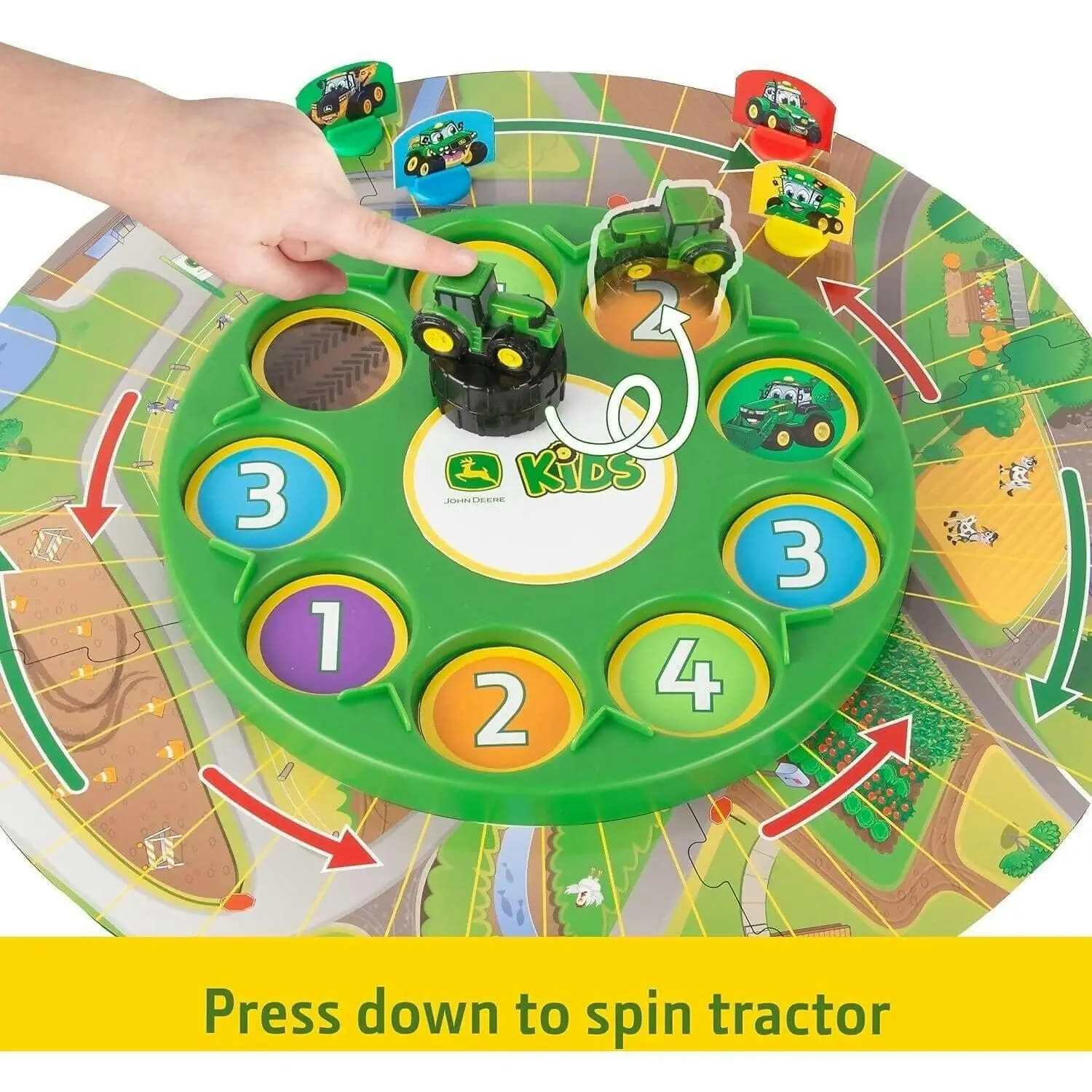 John Deere Kids - Go Johnny Go - Kid’s Board Game -tomy