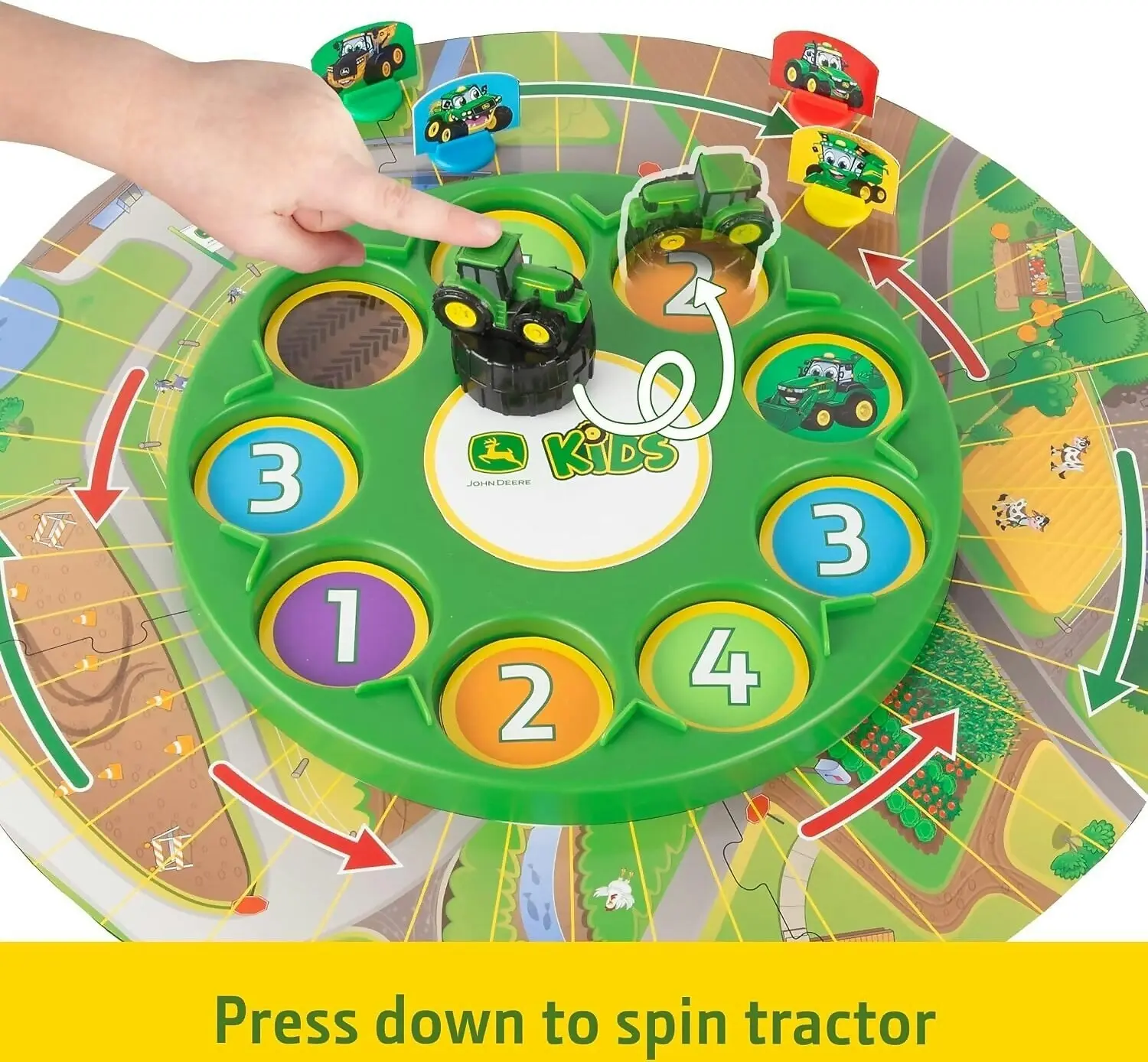 John Deere Kids - Go Johnny Go - Kid’s Board Game -tomy