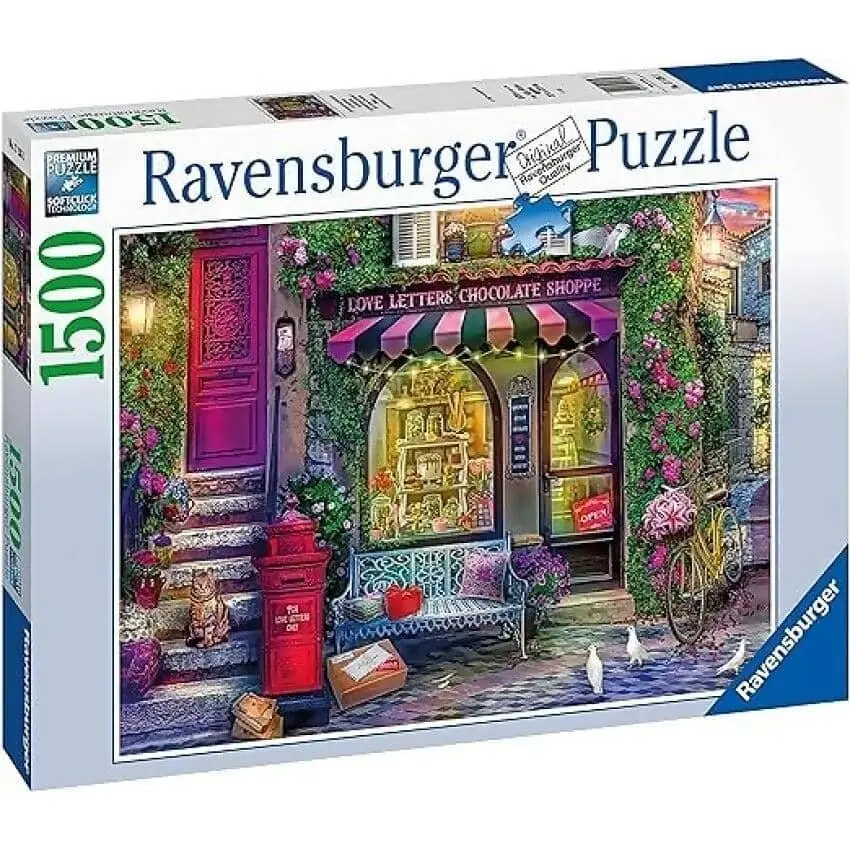 Ravensburger - Love Letters Chocolate Shop Jigsaw Puzzle 1500 Pieces