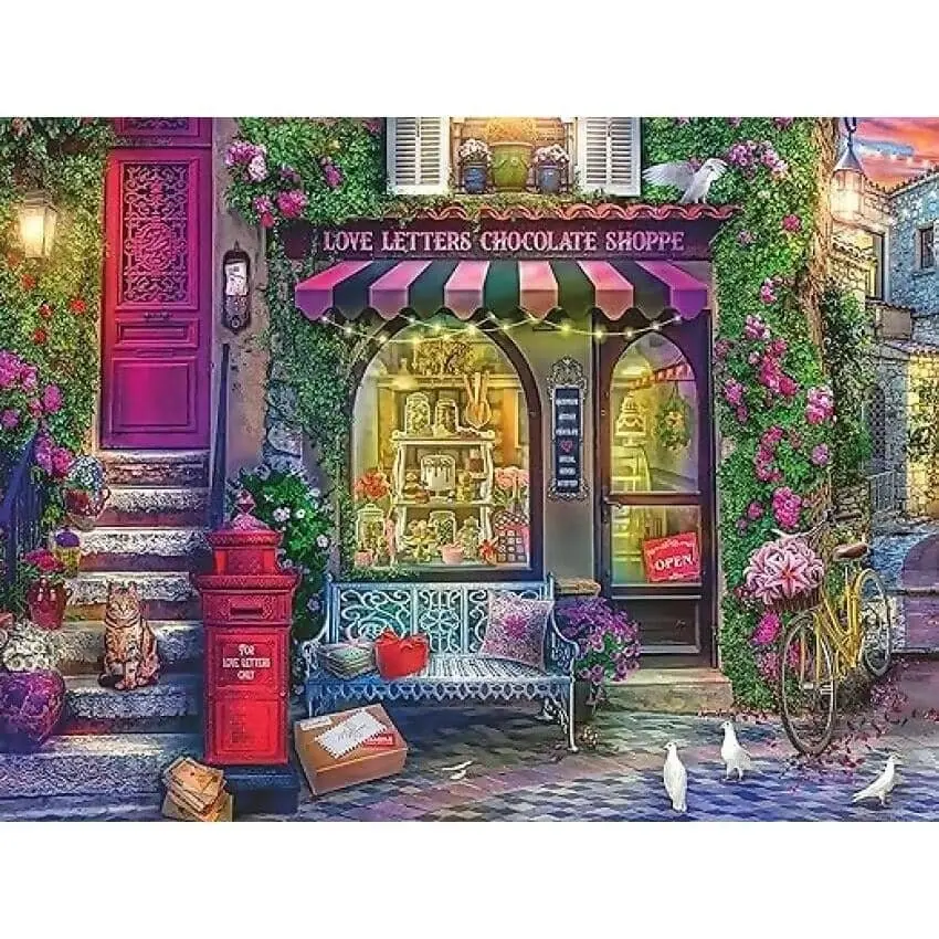 Ravensburger - Love Letters Chocolate Shop Jigsaw Puzzle 1500 Pieces