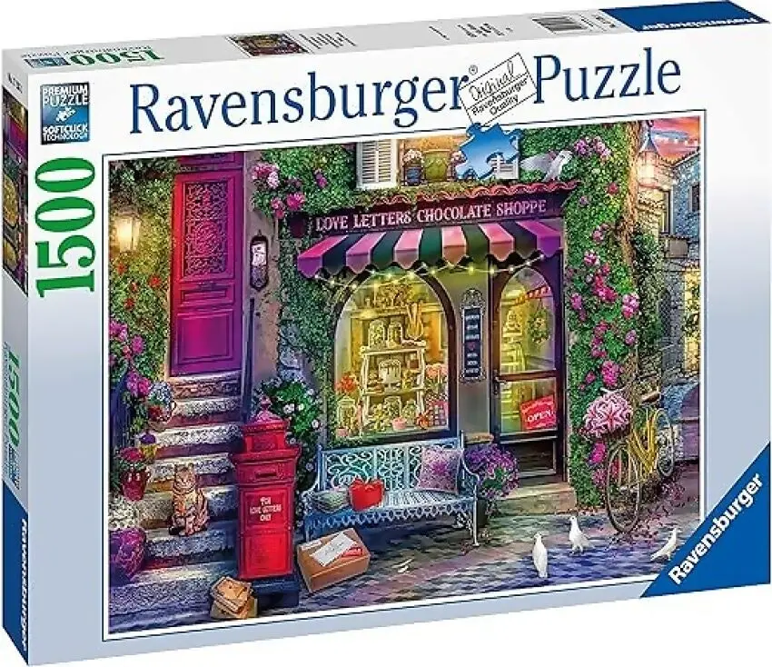 Ravensburger - Love Letters Chocolate Shop Jigsaw Puzzle 1500 Pieces