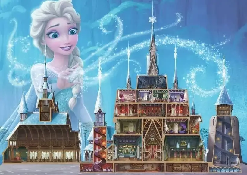 Ravensburger - Disney Castles Elsa Jigsaw Puzzle 1000 Pieces