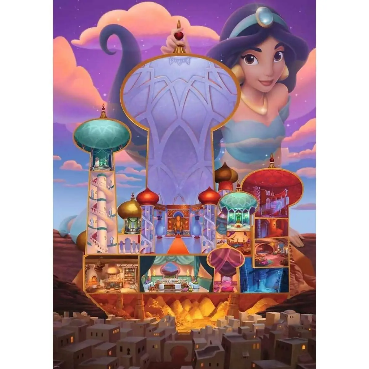 Ravensburger - Disney Castles Jasmine Jigsaw Puzzle 1000 Pieces