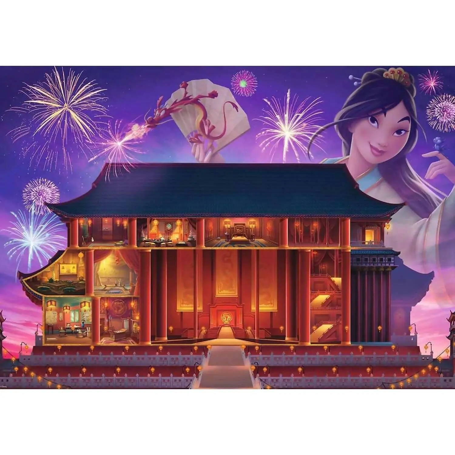 Ravensburger - Disney Castles Mulan Jigsaw Puzzle 1000 Pieces