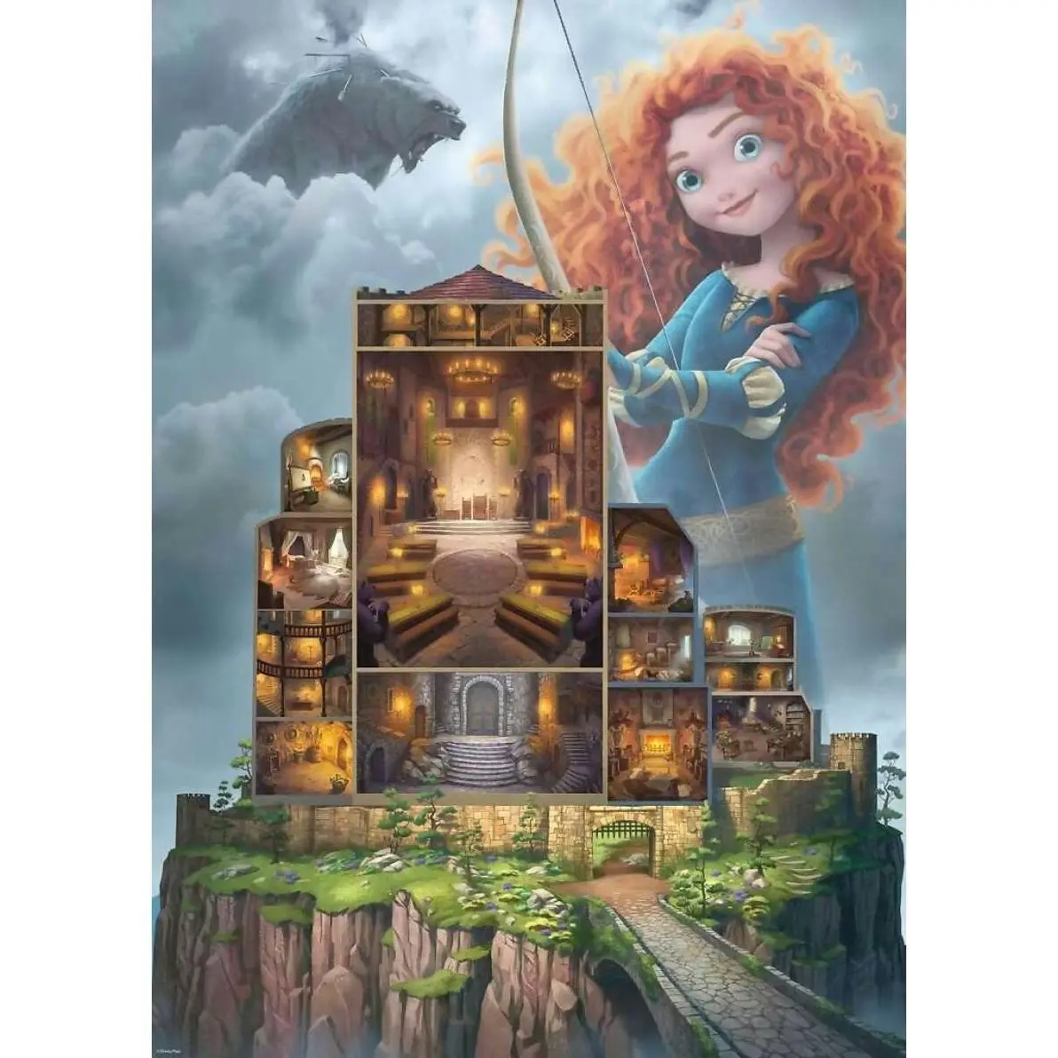 Ravensburger - Disney Castles Merida Jigsaw Puzzle 1000 Pieces