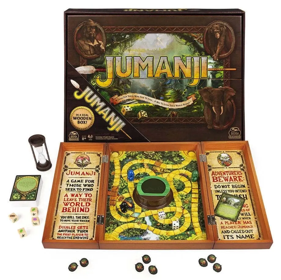 Jumanji Game Refresh Wooden Box Set - Spin Master