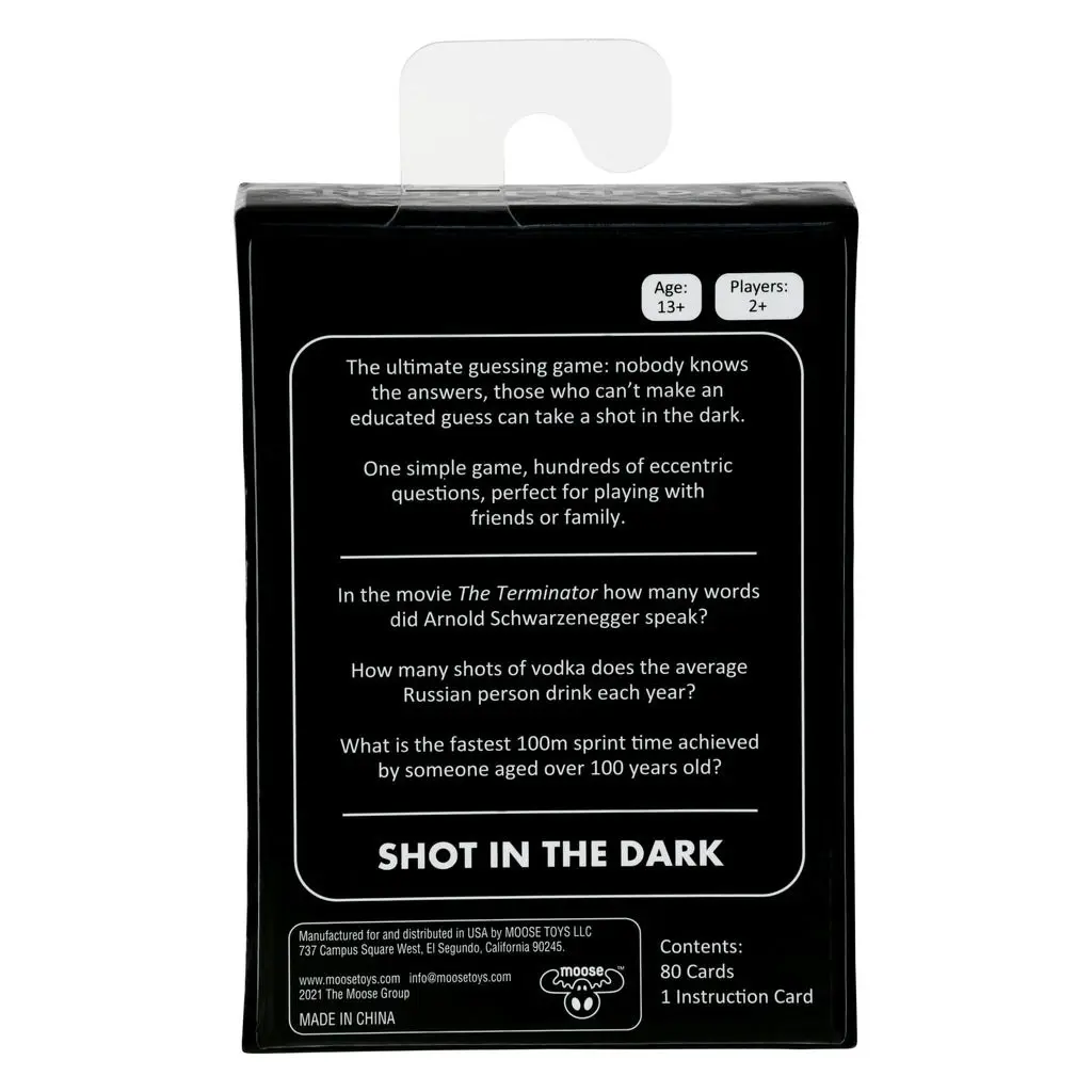 Shot In The Dark Card Game