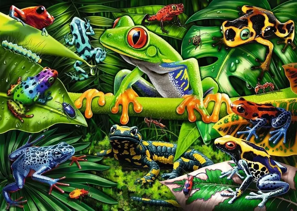 Ravensburger - Amazing Amphibians Jigsaw Puzzle 35 Pieces